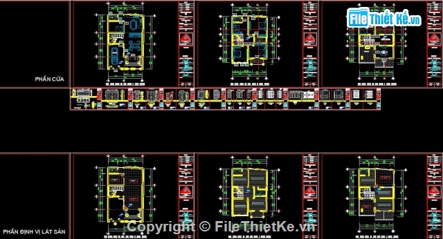 3 tầng,biệt thự 3 tầng,biệt thự hiện đại,bàn vẽ cad biệt thự
